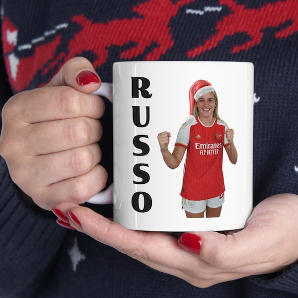 Alessia Russo Mug, Lioness Russo Mug, Christmas Russo Gifts, Best Selling Russo Football Mug, Alessia Russo Merch, Gift for Russo Fan