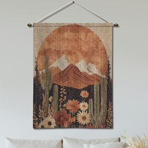Tenture Murale Tissée Floral Sonnet - Décoration Intérieure - 100% Coton