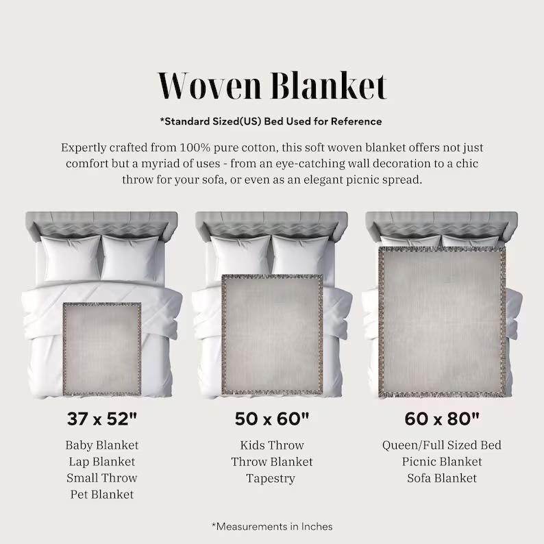 Woven Blanket Baby Blanket Kids Throw Queen Size Bed Sofa Blanket Pet Blanket Picnic Blanket Small Throw Tapestry Blanket