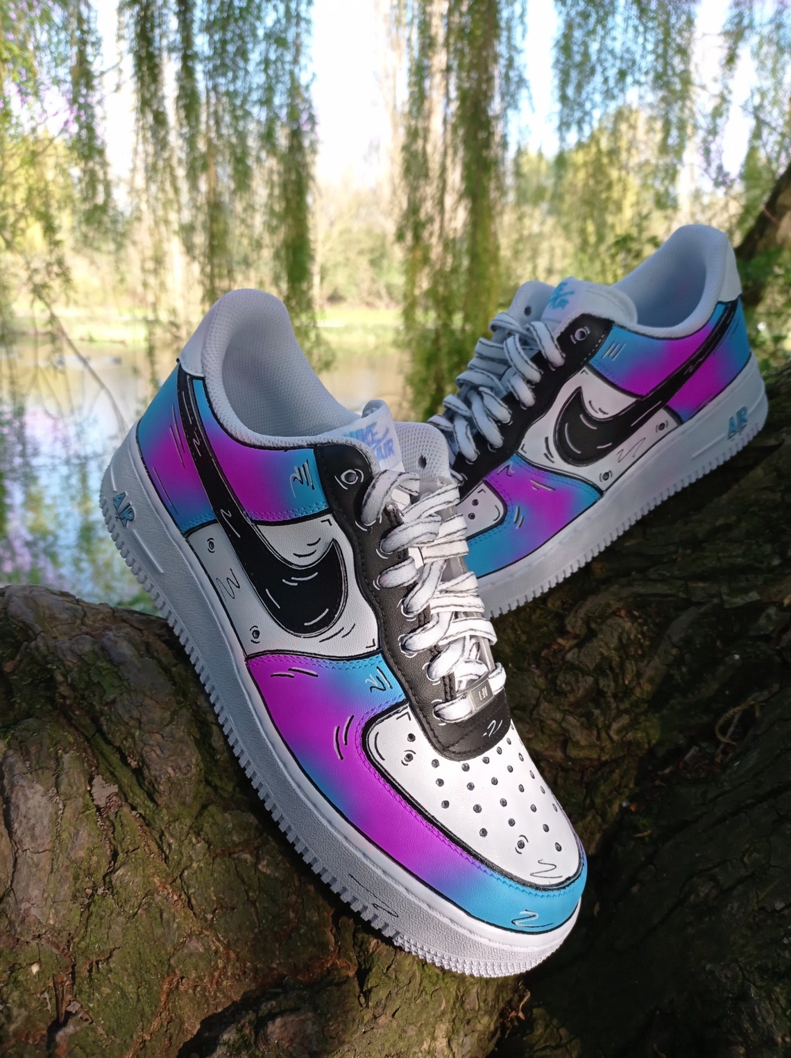 Nike air force 1 custom af1 comic | Etsy