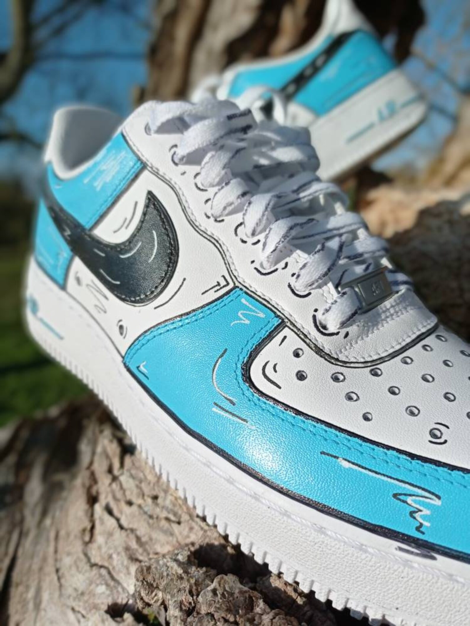 Nike air force 1 custom af1 comic | Etsy