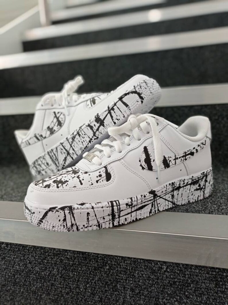 Nike air force 1 custom af1 splatter | Etsy