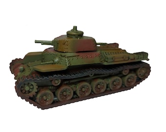 Japanese (IJA) Type 97 Chi-Ha medium tank, World War Two, 28mm/20mm/15mm (1/56, 1/72, 1/100) 3D resin printed for wargames, Bolt Action etc