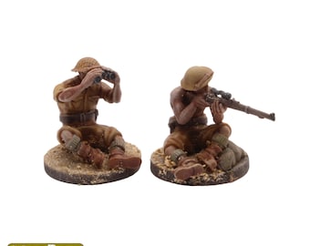 Equipo de francotiradores del 8.º Ejército británico