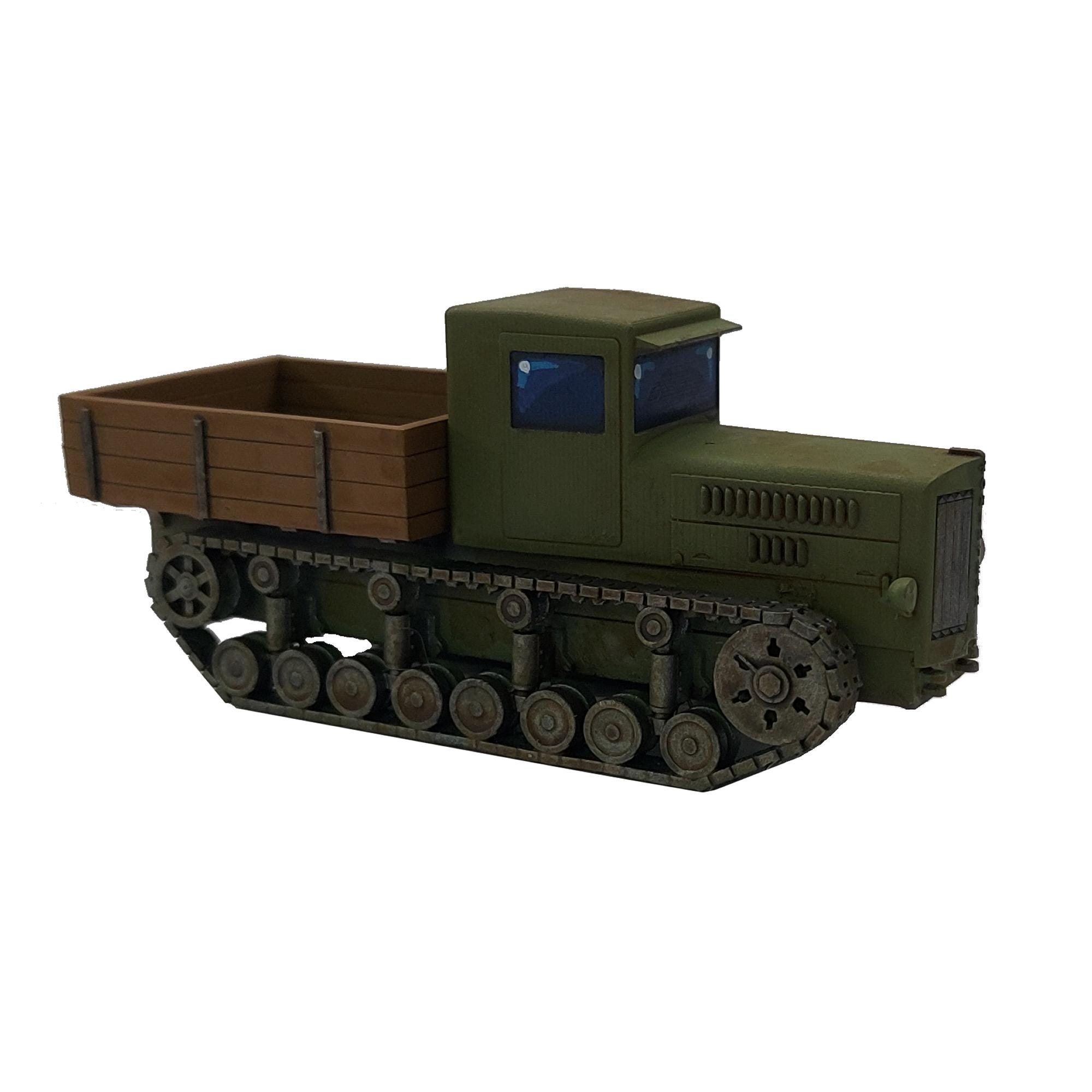 Maqueta De Resina 3D - 5 Tractores Y Obús Soviético B-4 A Escala 1/144, Modelo Militar Para Montar Y Pintar