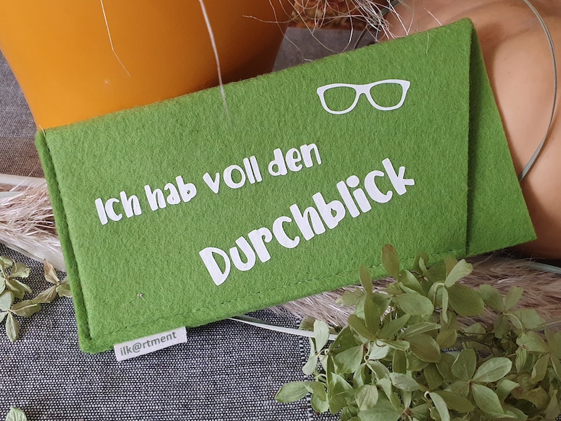 Brillenetui mit Spruch für Brille, Lesebrille, Sonnenbrille Bild 8