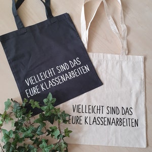 Bag, cotton bag, jute bag saying farewell teacher classwork