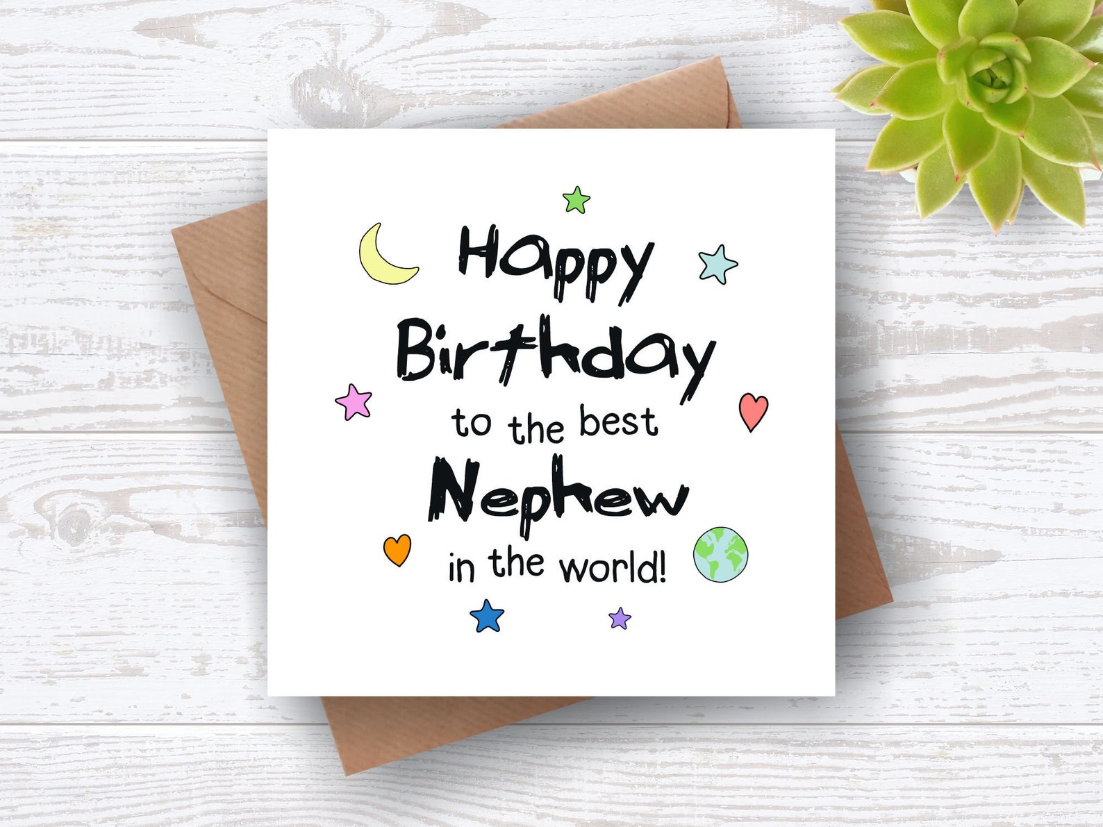 Best Nephew in the World Card Nephew Birthday Card Birthday | Etsy