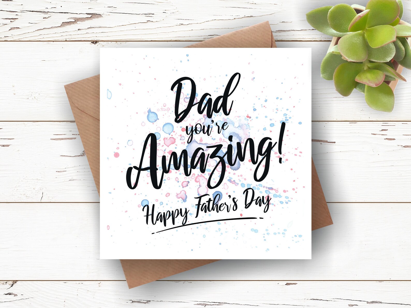Daddy you're Amazing Father's Day Card Daddy Etsy
