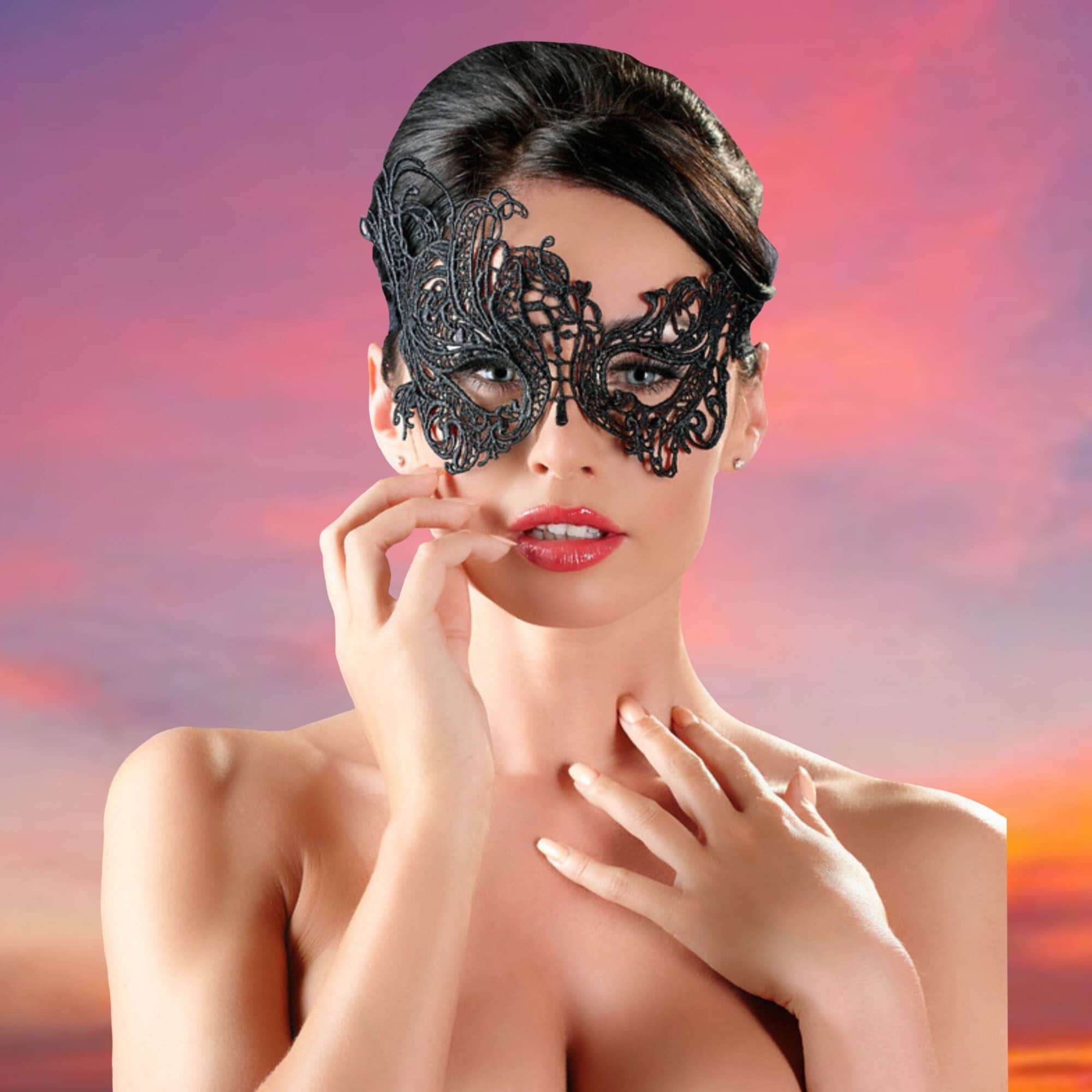 Sexy Eye Mask Venetian Mask Masquerade Ball Black Lace picture