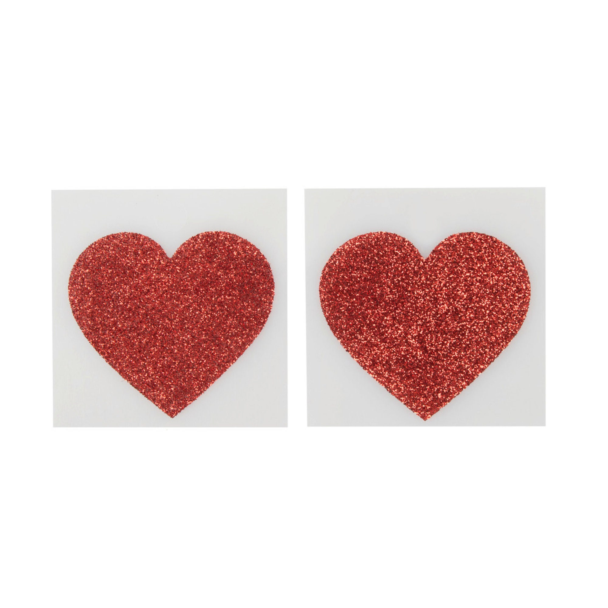 Heart Shaped Nipple Pasties, Red Glitter Nipple Stickers, Heart Pasties