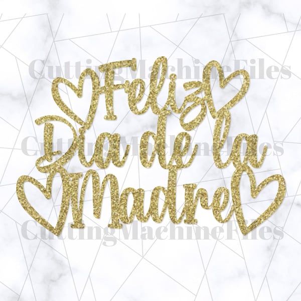 Feliz Dia de la Madre fraise boîte de décoration SVG/PNG, décorations en espagnol, fête des mères espagnole Svg