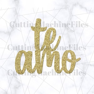 Te Amo Svg, I Love You in Spanish Svg, Valentine SVG/PNG, Valentine&#39;s Day Cupcake Topper SVG/Png, Valentines Day Svg, Strawberry Topper Svg