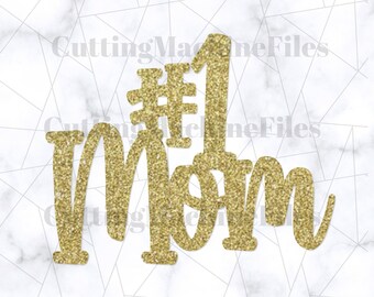 No. 1 Mamá SVG / PNG, Día de la Madre Cupcake Topper SVG / Png, Día de la Madre Svg, Strawberry Topper Svg, Strawberry Box Topper Svg / Png