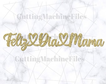 Feliz Dia Mama Strawberry Box Toppers SVG/PNG, Decoraciones en Español, Spanish Mother&#39;s Day Toppers Svg