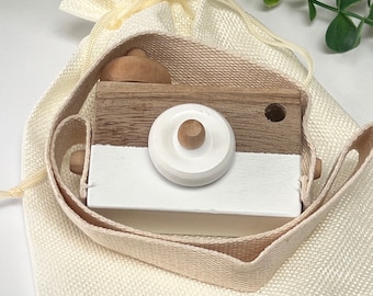 Toy Wooden Camera, Baby Room Decor, Wooden Pretend Play