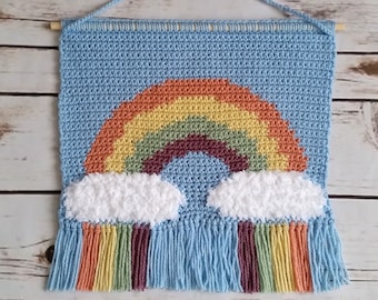 Dreaming of Rainbows Wall Hanging Crochet Pattern