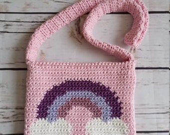 Hearts and Rainbow Bag Crochet Pattern