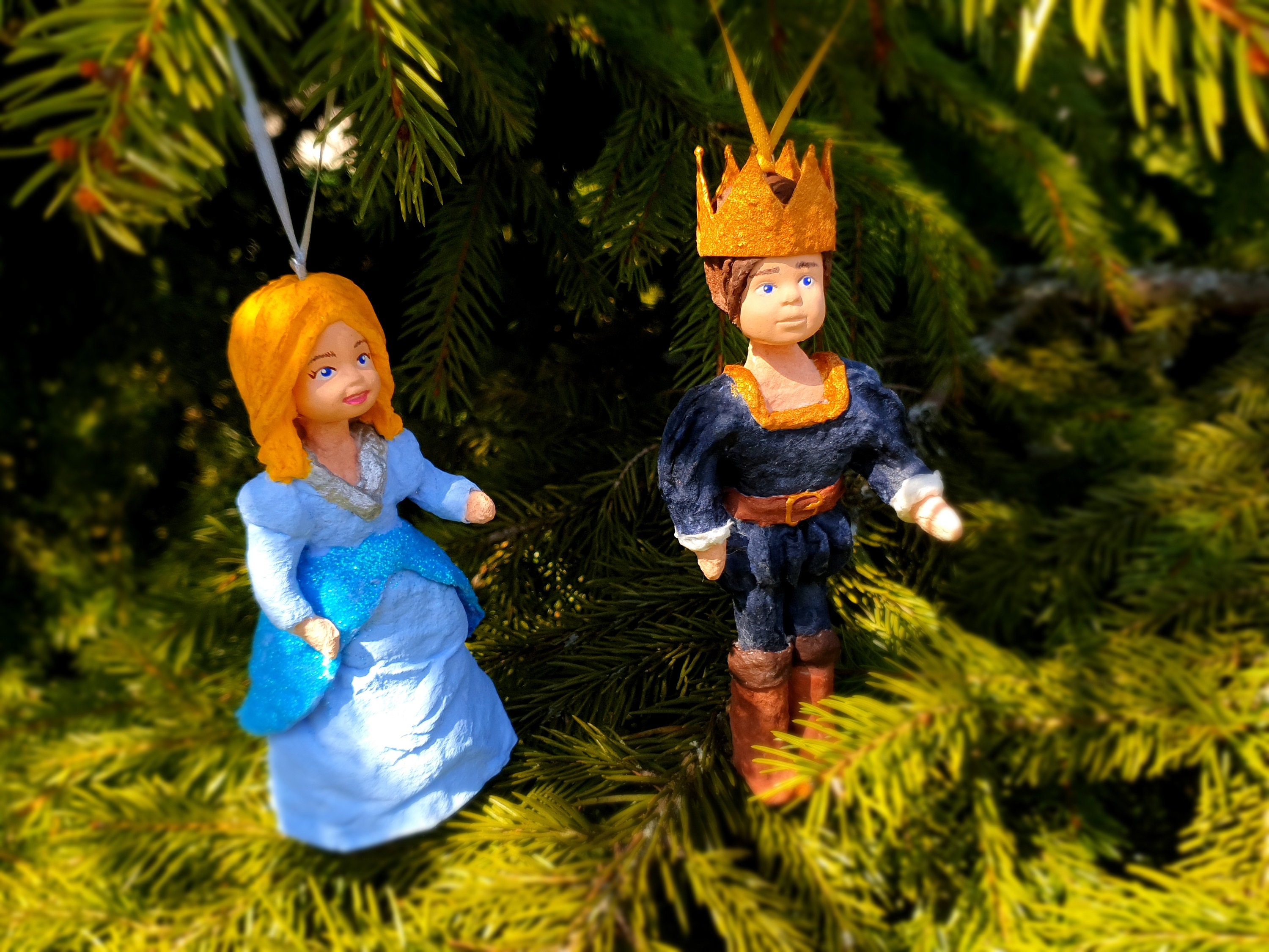 Weihnachten 2022 Aschenputtel Aschenputtel und Prinz Watte weihnachten handgemachte Etsy