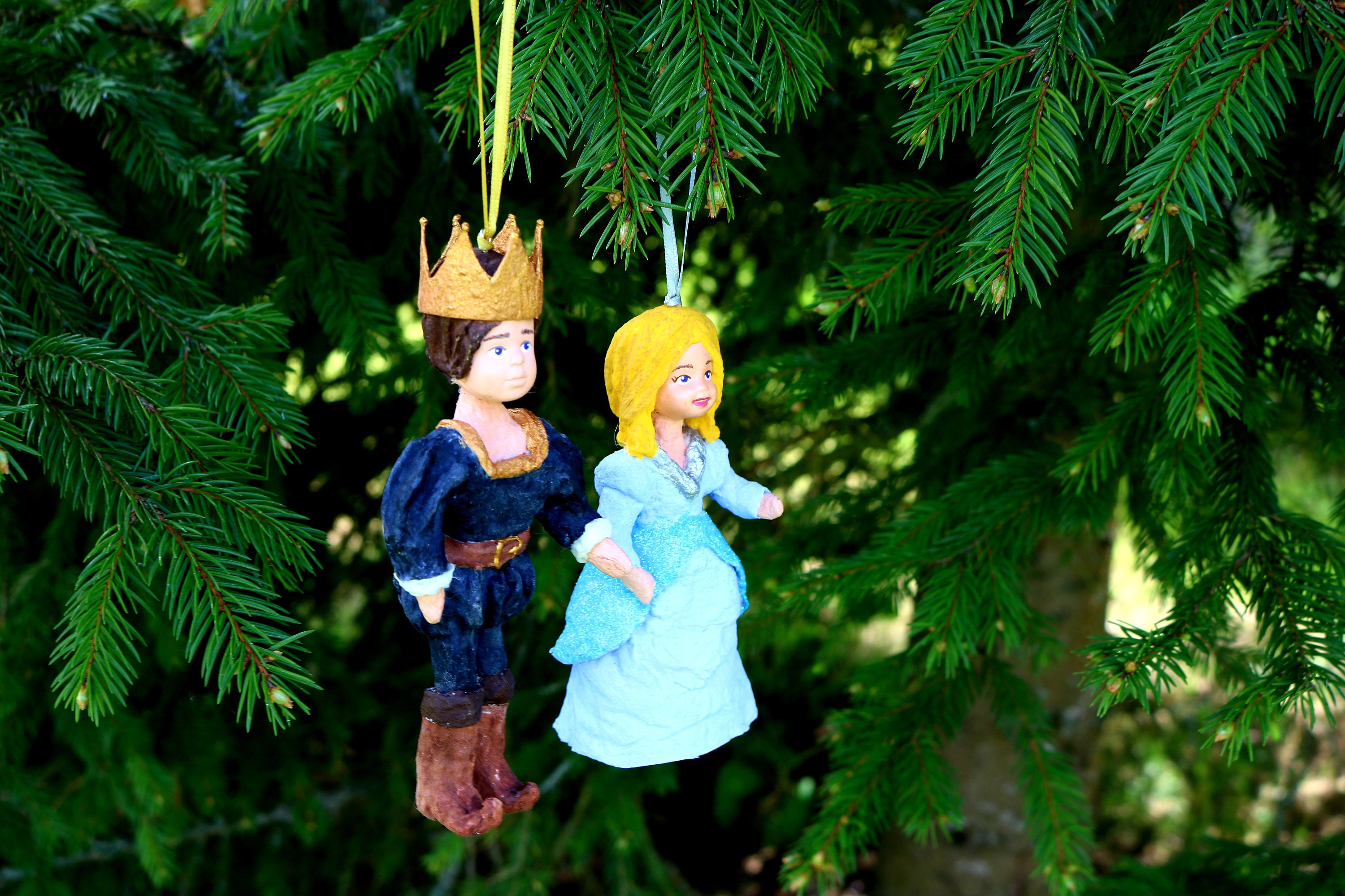 Weihnachten 2022 Aschenputtel Aschenputtel und Prinz Watte weihnachten handgemachte Etsy