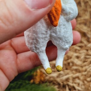 Conejitos, decoración del árbol de Navidaddecoración de Pascua, adorno colgante, juguetes de algodón hilado. imagen 9