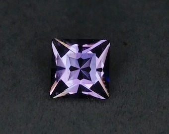 1,4 kt prinsesgeslepen amethist losse edelsteen precisiegefacetteerd Braziliaans oog schoon paars