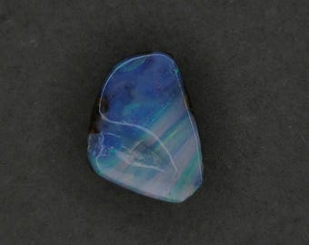 Natural Australian Boulder Opal 5.9ct Loose Gemstone Solid Opal Queensland Opal