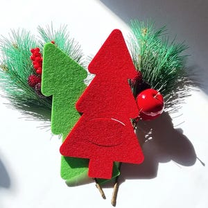 Cutlery bag fir tree made of felt &quot;AppleCherry&quot;