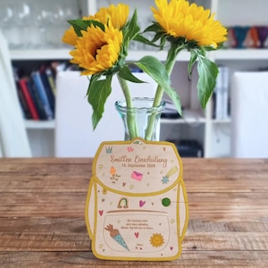 Cartable d'invitation à l'école « RanziTanzi »