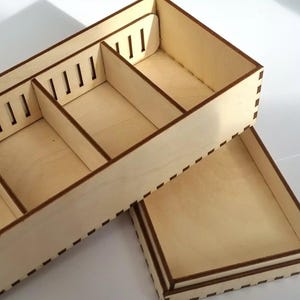 Scatola portacarte in legno