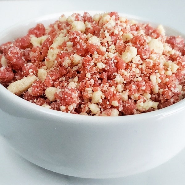 Strawberry Shortcake Crumble Topping- 13 FLAVORS!! The BEST Shortbread Cookie Crumble!!