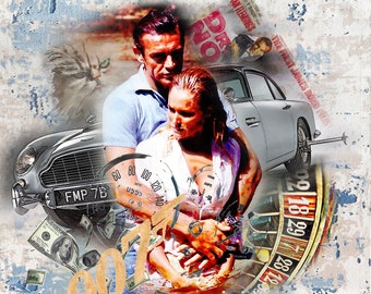 Stampa Giclée Pop Art di James Bond, Luc, edizione limitata