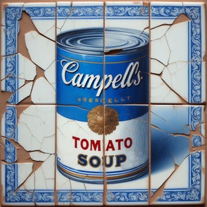 Originale LUC BEST, "Delfter Soup", Giclée, Edizione limitata, 33 x 49 cm Carta da museo