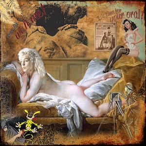 Originale LUC BEST, "Relax", Giclée, Limited Edition, 33 x 49 cm Musei-Carta
