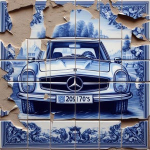 Originale LUC BEST, "Delfter 230 SL", Giclée, Edizione limitata, 33 x 49 cm Carta da museo
