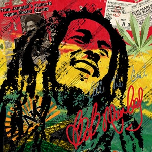 Original LUC BEST,&quot;Reggae&quot;, Giclée, Limited Edition,33 x 49 cm Museums-Paper,Urban Popart