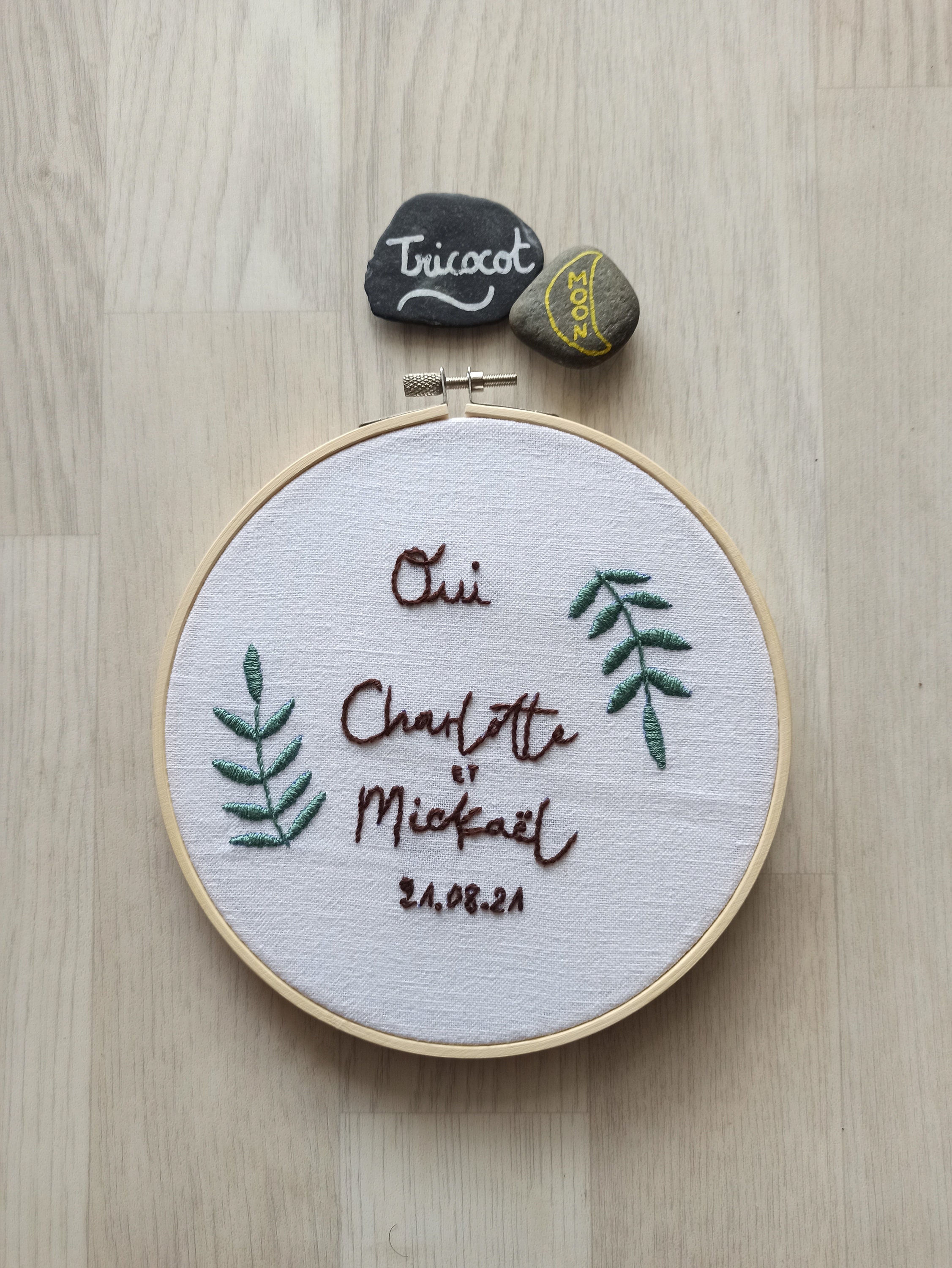 Broderie de Mariage Fait Main