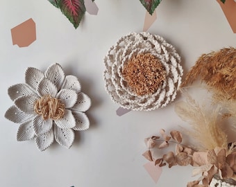 Festa della mamma, Decorazioni da parete, Appendiabiti da parete in macramè, Decorazioni bohemien, Regali in macramè, Fiori in macramè, Decorazioni per balconi, Casa bohemien,