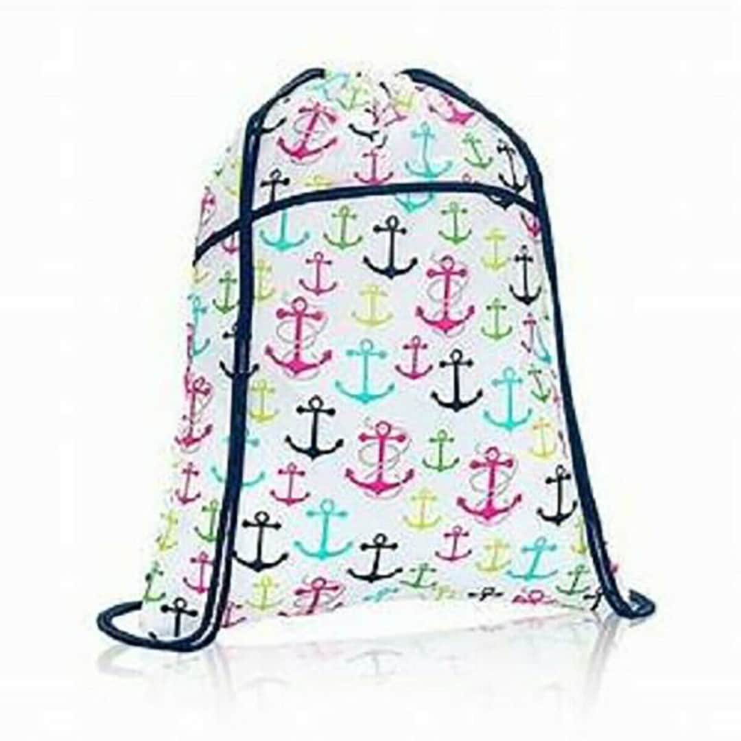 S2 3 Thirty one Cinch Sac Bag Drawstring Backpack First Mate Etsy