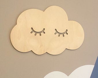 Nuage en bois | décoration de chambre | chambre bébé | décoration en bois | cadeau | nuage | décoration murale enfant