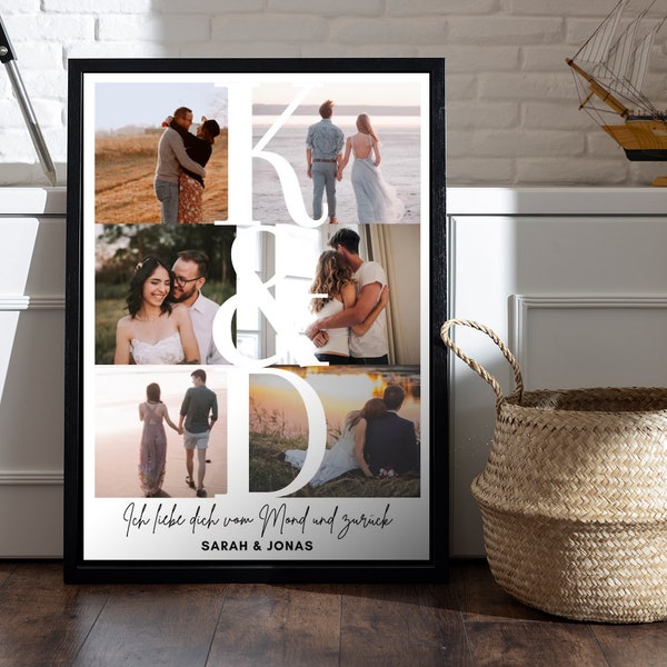 Personalisiertes Geschenk für Freund, Partner Poster, Partner Geschenk Liebe, Hochzeitsgeschenk, Freund Geschenk Mann, Jahrestag Geschenk