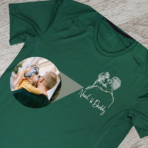 Custom Dad Shirt with photo and text I Father birthday present | Daughter to Father Gift - Husband Gift - Funny Father Shirt