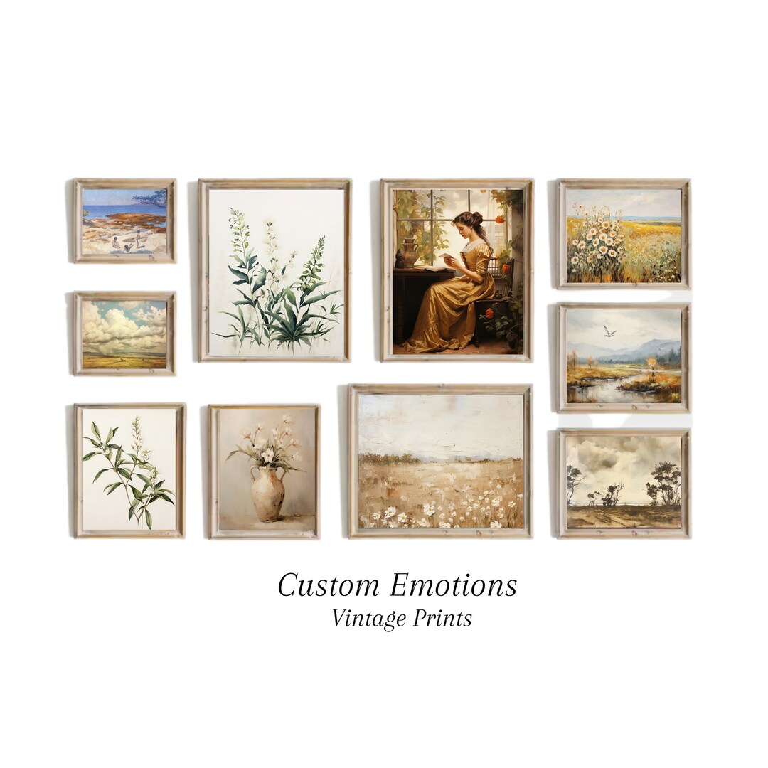 Printable Vintage Farmhouse Gallery Wall Print Set of 10 - Etsy