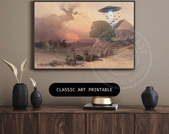 David Roberts - Aproximación del simún. Desierto de Giza. (1846-1849): Secretos de los Constructores, Impresión descargable