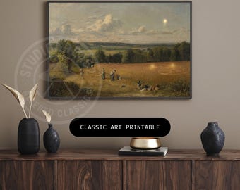 John Constable – El campo de trigo (1816): Señales en la cosecha (Impresión descargable)