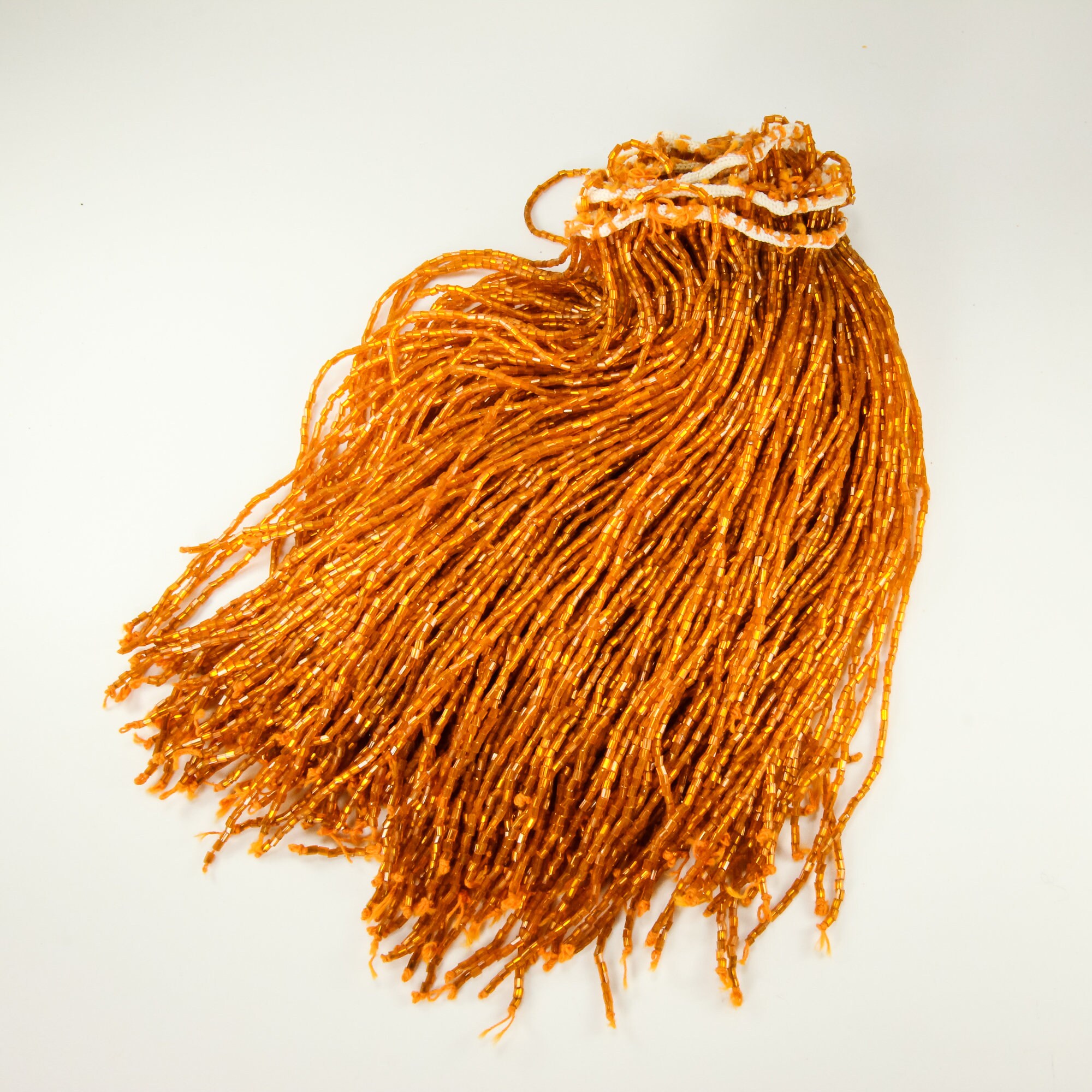 HandBeaded Fringe Burnt Orange 8 Bead Fringe For Etsy