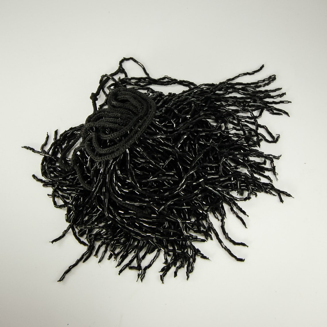 Hand-Beaded Fringe Black Noir 4 or 8 Bead | Etsy