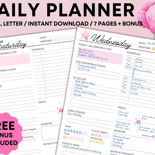 Planner Pages - Etsy