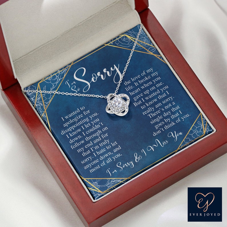 Apology Gifts Apology Jewelry Me Apology Gift Etsy