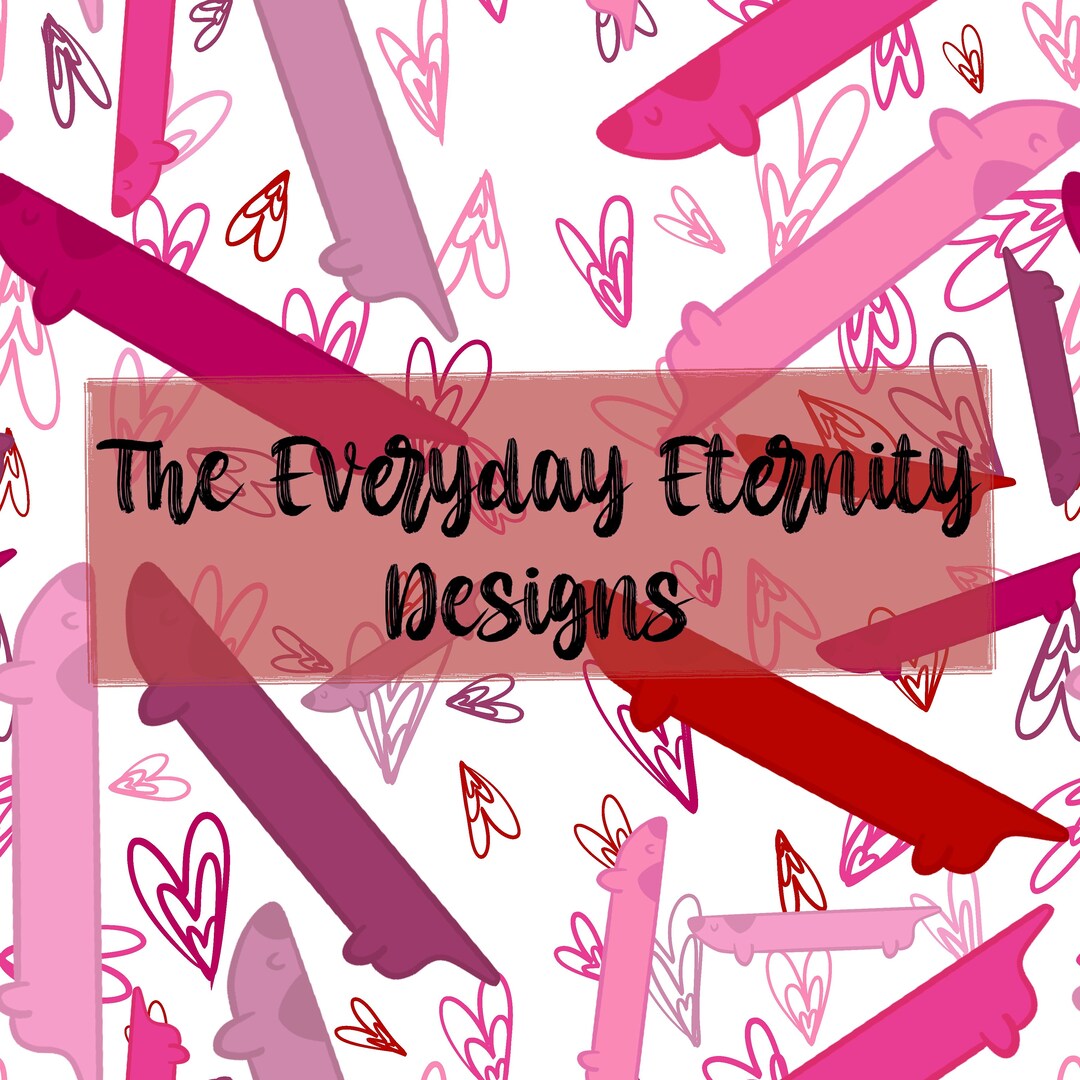 Bluey Inspired Valentines Day Seamless Repeat Pattern - Etsy